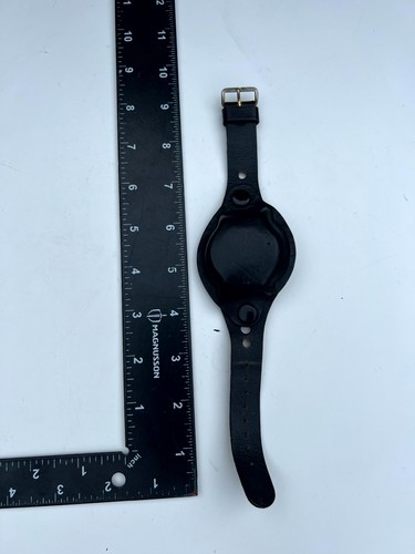 Vintage Black Leather Cover Watch Strap - Picture 8 of 8