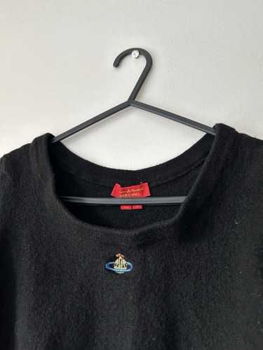 Women’s Vivienne Westwood Red Label Black Knit Orb Top - Size XS - Picture 2 of 5
