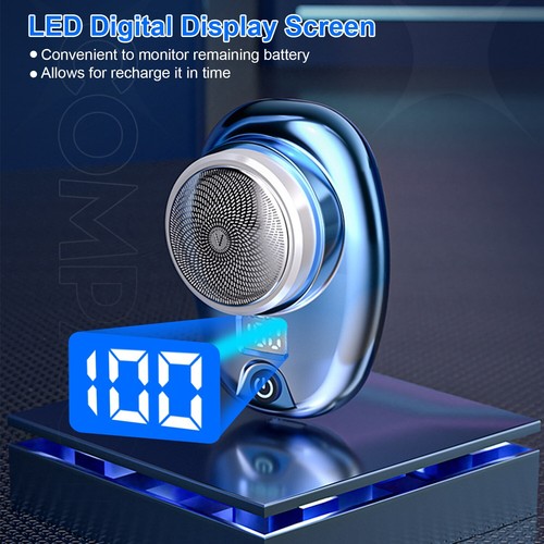 Mini Electric Shaver Portable Pocket Size Razor for Men Travel Rechargeable - Picture 6 of 43