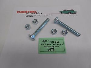 1955-1956-1957-Chevy-21-161-GAS-MOUNTING-STRAP-BOLT-KIT