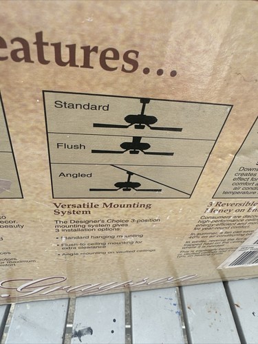 Designers Choice Grayson 55” White Ceiling Fan 5 Blades - Picture 11 of 12