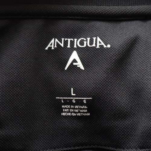 San Antonio Spurs Polo Shirt Mens Large Antigua Golf Black Short Sleeve - Picture 6 of 7