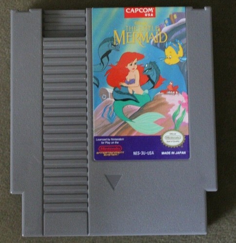 THE LITTLE MERMAID NES 1985 vintage authentic Nintendo Game  - Picture 1 of 2