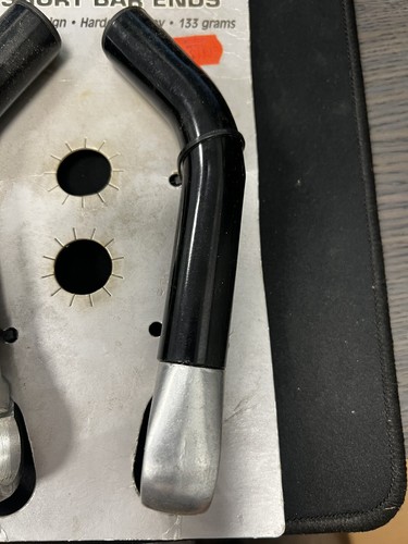 ATB Bicycle Short Bar Ends- with plugs- Pyramid - Black - NOS - Picture 4 of 5