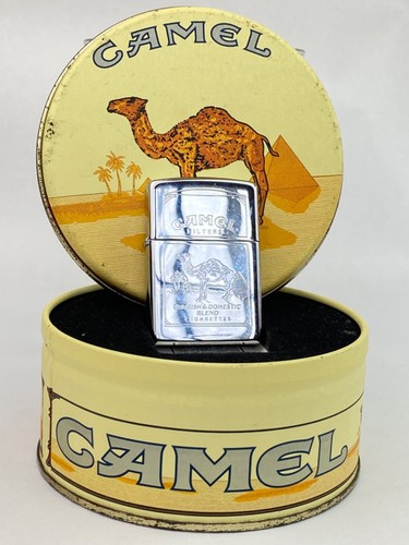 ๐ซ Vintage 1995 Camel Turkish Blend High Polish Chrome Zippo Lighter New in Tin