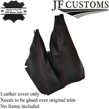 ROT FADEN LEDER SCHALTMANSCHETTE SCHALTSACK HI-LOW F?R FORD RANGER 06-2011