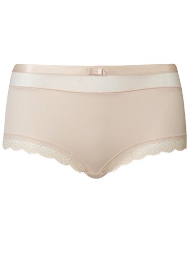 Pantalones cortos de tiro bajo con ribete de encaje ALMEND talla 12 - Imagen 2 de 2