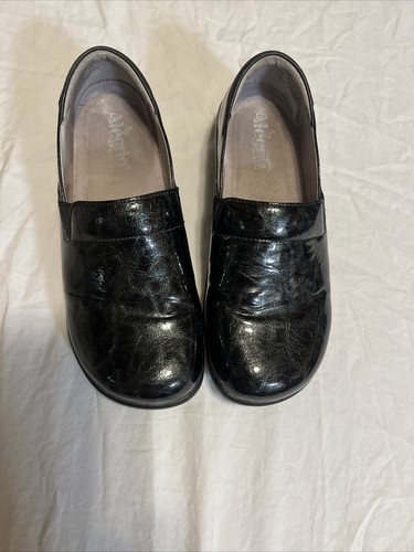 ALEGRIA KEL-771 Women Clogs Shoes 8.5 EU 39 Black Alligator Croc Pattern Leather - Picture 17 of 17