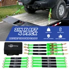 12 Pack Car Tie Down Straps Heavy Duty 10,000 lbs for Trailers Wheel Tow Ratchet