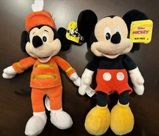  Two Disney Mickey Mouse Clubhouse MICKEY MOUSE Plush 9"H - TAGS