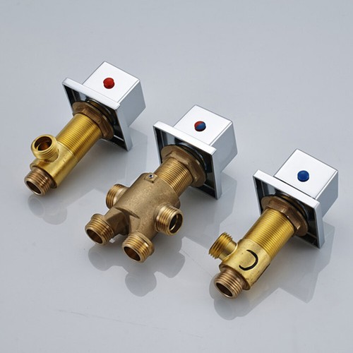 5-Loch Badewanne Wannenrandarmatur Wasserhahn LED Wasserfall Wasserhahn Armatur - Bild 9 von 11