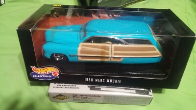 新品　1/18 マ—キュリ—1950 custom Woodie Hot Wheels Collectibles 1950 Merc Woodie Surfing 1:18 Die