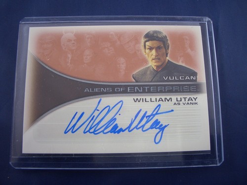 Star Trek Aliens of Enterprise Autogrammkarte William Utay als Vanik - Bild 1 von 2