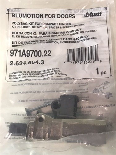 Blum Blumotion for Doors Compact Soft Close Closing 971A9700.22 - Lot of 5 - New - Picture 3 of 8
