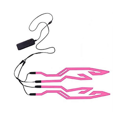 LED Light Motorcycle Helmet Kits Night Riding Signal Flashing Strip Bar 3 Modes - Imagen 15 de 17