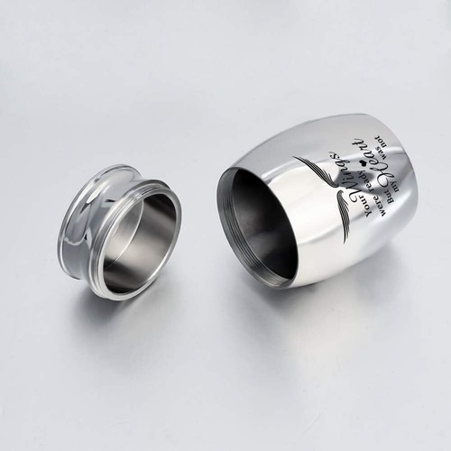 Mini Keepsake Urns for Human Ashes - Elegant Stainless Steel Memorial, 1.57 Inch - Picture 8 of 9