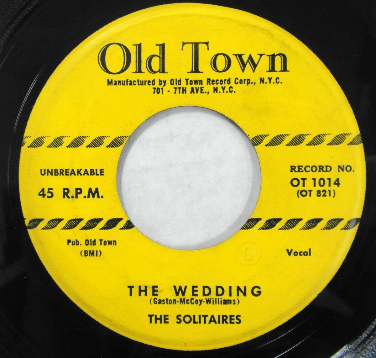 the SOLITAIRES 45 the wedding / Don&#039;t fall in love OLD TOWN VG+ doowop  #2222 | eBay