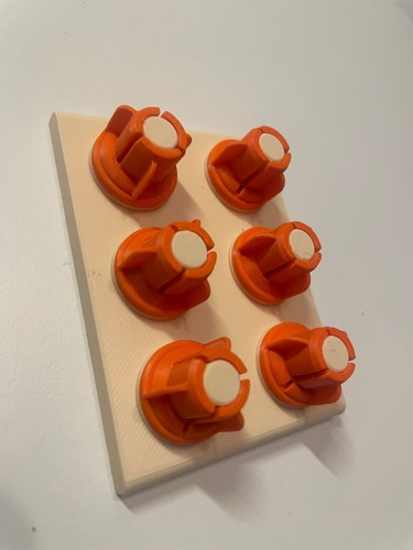 Adaptadores de carrete Super 8 a 8 mm - Naranja con almacenamiento crema vintage - Juego de 6 - Imagen 3 de 3