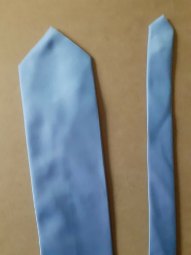 Vintage Old Retro Style 1980s Yuppie Smart Tie blue original - Picture 2 of 11