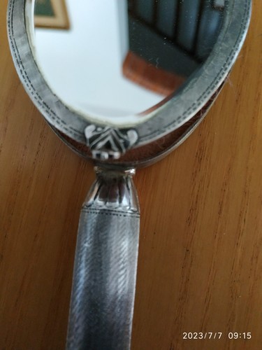 RARO SPECCHIETTO VINTAGE BORSETTA ARGENTO PORTACIPRIA ROSSETTO IDEA REGALO - Picture 12 of 14