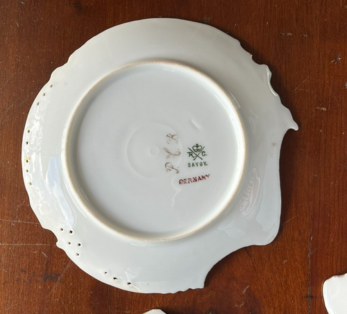 ANTIQUE ROSENTHAL CHINA SAVOY GERMANY 3 HAND PAINTED GILT ARTIST SIGNED PLATES - Picture 17 of 20