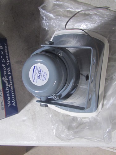 Speco SPC15R 25 W odporne na warunki atmosferyczne aluminium P.A. Głośnik fabrycznie nowy - Zdjęcie 6 z 7
