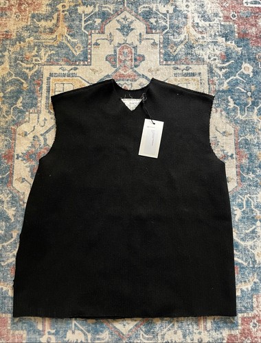 NEW Camiel Fortgens CF.12.03.01 HEAVY RIB SPENCER POLYESTER KNIT BLACK XXS - Picture 5 of 8