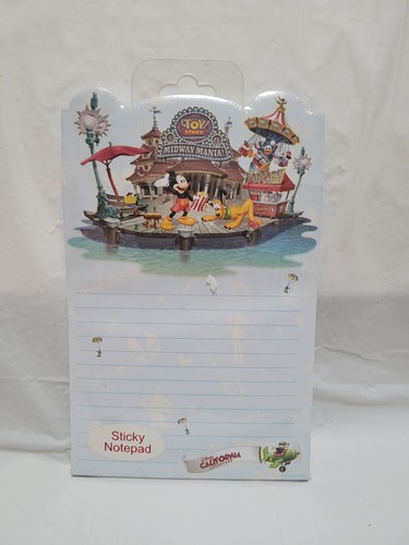 NWT VTG California Adventure Toy Store Midmay Mania Sticky Notepad - Mickey