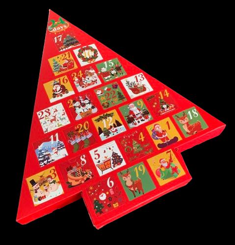 Adventskalender, gefüllt mit 24 Stück Belgische-Pralinen, OHNE ZUCKER-ZUSATZ - Bild 5 von 5