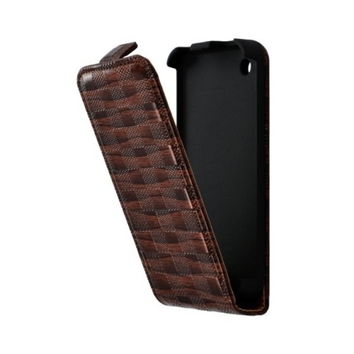 Housse étui coque pour Apple Iphone 3G / 3GS couleur marron + Film de protection