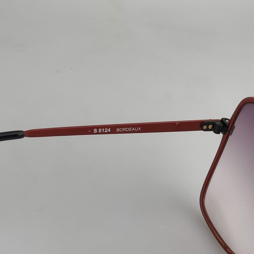Occhiali da sole vintage Revue mod. S5124 Farfalla bordeaux oversize Italia anni 80 - Foto 4 di 10