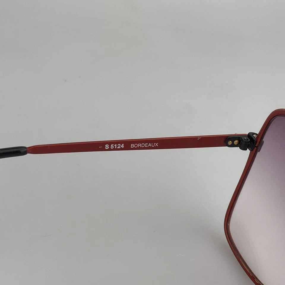 Gafas de sol vintage Revue mod. S5124 Burdeos Mariposa Grande Italia Años 80 Foto 4 de 4