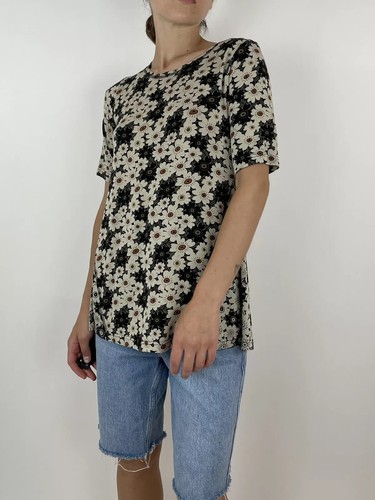 Gudrun Sjoden T-Shirt Kamille Blumen Printed Micromodal Tee GR S - Bild 7 von 12