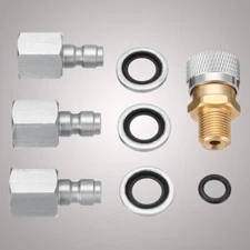 PCP Air Gun Rifle Filling Quick Release Coupler 1/8 BSPP Connector + 3 Plugs