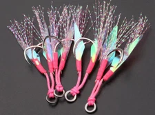 10Pair Double Assist Hooks Slow Jigging Fishing Jigs Hooks Saltwater 10#-22#