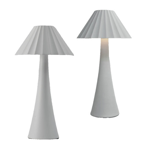 Cordless Rechargeable Ip54 Heavy Duty Table Lamp 5 Hours Of Light Set Of Two (2)