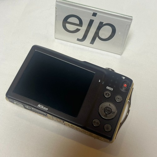 Nikon COOLPIX S3300 Compact Digital Camera Sweet Gold Used Body Only Good Japan! - Picture 9 of 13