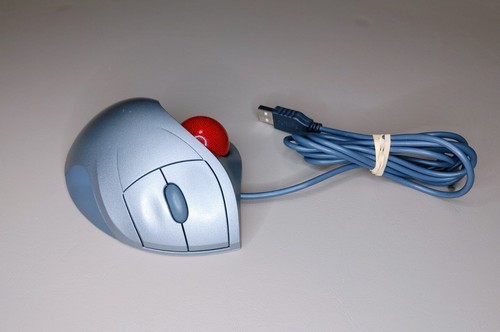 Logitech Trackman Wheel T-BB18 USB Ratón con Cable Usado Probado Funcionando