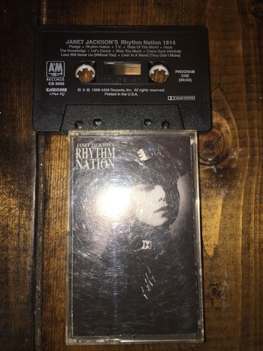 Rhythm Nation 1814 by Janet Jackson (Cassette, Aug-1989, A&M Records) - Picture 3 of 5