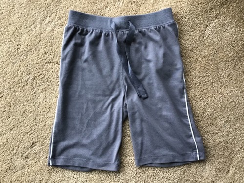 GAP KIDS BOYS GRAY PAJAMA PJ SLEEP SHORTS PJs PAJAMAS SZ 8 M ELASTIC WAIST & TIE