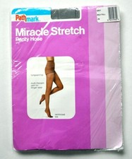 VTG PANTY HOSE 1986 Pathmark Miracle Stretch Panty Hose GREY Size MED/TALL NEW