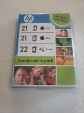 Genuine HP 21 Black 22 Tri-Color BRAND NEW FACTORY SEALED ! EXPIRED 2010