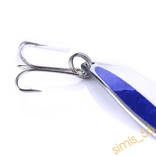 5pcs Sea Fishing Wedge Lures Spinner Metal Jigs Pike Cod Mackerel Trout Bass - Picture 8 of 11