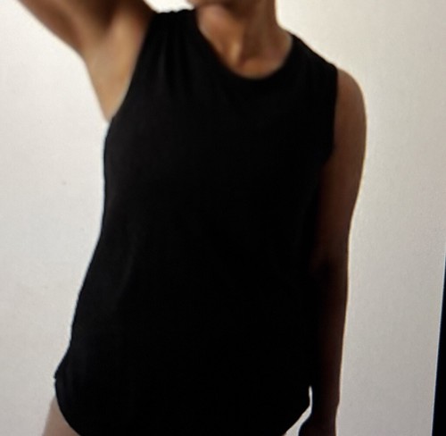 Athleta Breezy Muscle Linen Tank Top Women L Running Outdoor Workout Gym NEW - Picture 8 of 9