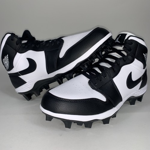 Air Jordan 1 Alpha Menace Panda Football Cleats FJ6805-100 Size 10.5 IN HAND - Picture 9 of 10