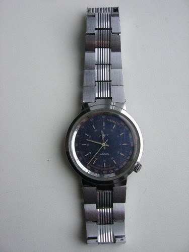 Rare vintage Soviet tachymeter scale watch LUCH quartz 1956 USSR - Bild 4 von 8