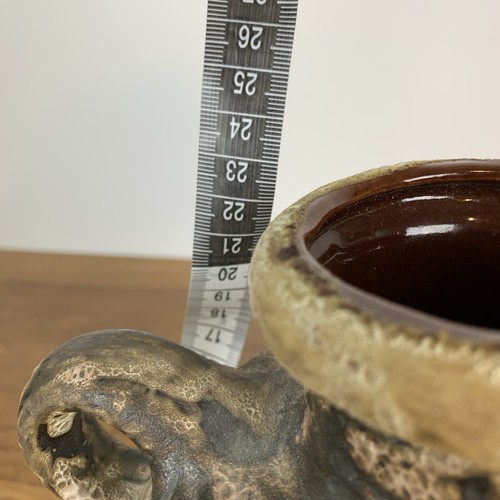 Carstens Tonnieshof Moon Crater Vase Double Handle Vtg MCM Fat Lava Germany READ - Picture 10 of 14