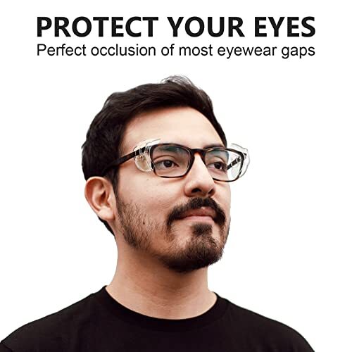16 Pairs Eye Glasses Side Shields for Prescription Glasses, Slip on Clear - Picture 3 of 7