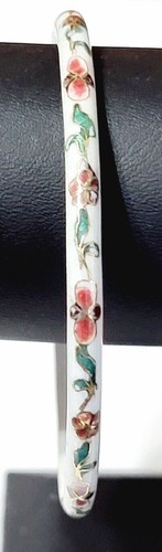 Vintage Cloisonne Bangle Bracelet Choose Your Color Enameled Boho Jewerlry - Picture 11 of 30