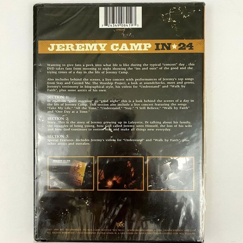 Jeremy Camp - In 24 (DVD, 2004) Music Praise Worship Religious SEALED TEARS** - Picture 9 of 10